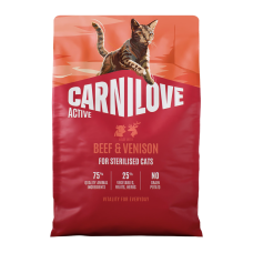 Carnilove Active Beef & Venison Sterilised Сухий корм з яловичиною та олениною для дорослих стерилізованих котів 2кг