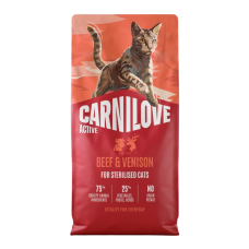 Carnilove Active Beef & Venison Sterilised Сухий корм з яловичиною та олениною для дорослих стерилізованих котів 6кг