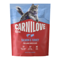 Carnilove Active Salmon & Turkey Large Breed Сухий корм з лососем та індичкою для дорослих котів великих порід 400г