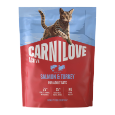 Carnilove Active Salmon & Turkey Сухий корм з лососем та індичкою для дорослих котів 400г