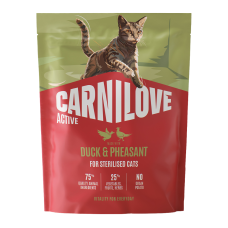 Carnilove Active Duck & Pheasant Sterilised Сухий корм з качкою та фазаном для дорослих стерилізованих котів 400г