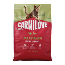 Carnilove Active Duck & Pheasant Sterilised Сухий корм з качкою та фазаном для дорослих стерилізованих котів 2кг