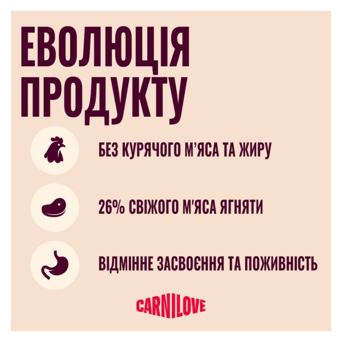 Carnilove Active Lamb & Wild Boar Sterilised Сухий корм з ягням та диким кабаном для дорослих стерилізованих котів 2кг