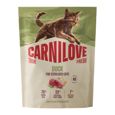 Carnilove True Fresh Duck Sterilised Сухий корм з качкою для дорослих стерилізованих котів 400г