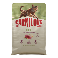 Carnilove True Fresh Duck Sterilised Сухий корм з качкою для дорослих стерилізованих котів 2кг