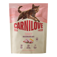 Carnilove True Fresh Turkey Sterilised Сухий корм з індичкою для дорослих стерилізованих котів 400г