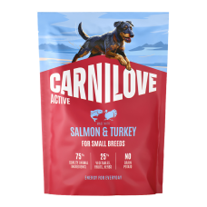 Carnilove Active Salmon & Turkey Small Breed Сухий корм з лососем та індичкою для дорослих собак малих порід 1,5кг