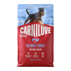 Carnilove Active Salmon & Turkey Small Breed Сухий корм з лососем та індичкою для дорослих собак малих порід 4кг