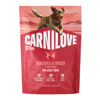 Carnilove Active Venison & Reindeer & Wild Boar Active Adults Сухий корм з олениною і диким кабаном для дорослих активних собак 1,5кг