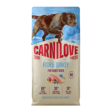 Carnilove True Fresh Fish & Turkey Сухий корм з рибою та індичкою для дорослих собак 12кг