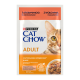 Cat Chow Adult Вологий корм з яловичиною та баклажанами для дорослих котів (в желе) 85г 26шт