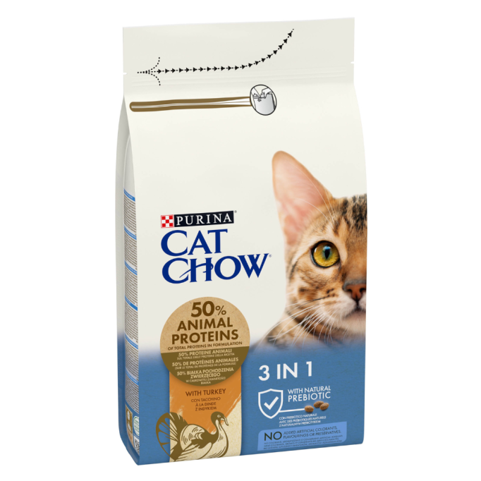 Cat Chow Special Care 3in1 Сухий корм 3в1 з індичкою для дорослих котів 15кг