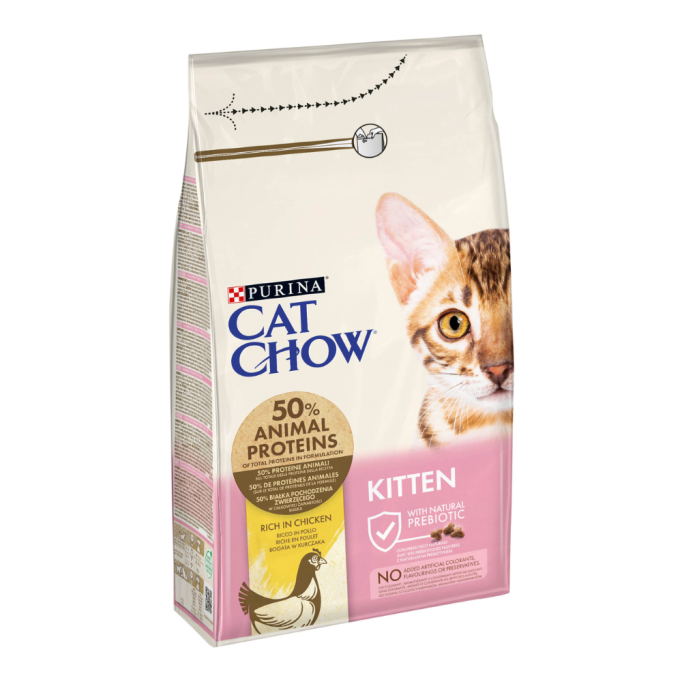 Cat Chow Kitten Сухий корм з куркою для кошенят 1,5кг