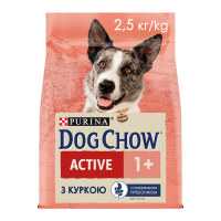 Dog Chow Active Chicken Сухий корм для дорослих активних собак з куркою 2,5кг