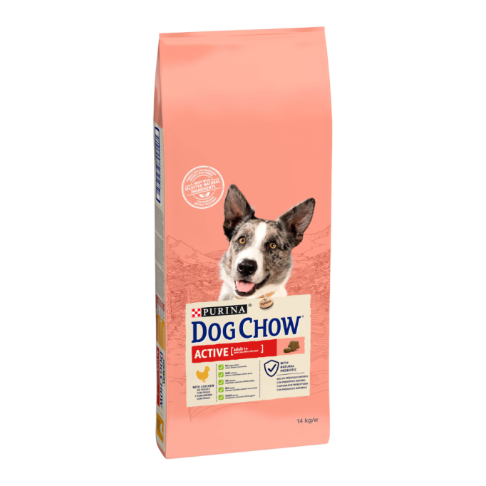 Dog Chow Active Chicken Сухий корм для дорослих активних собак з куркою 14кг