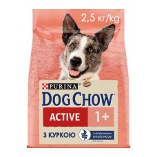 Dog Chow Active Chicken Сухий корм для дорослих активних собак з куркою 2,5кг