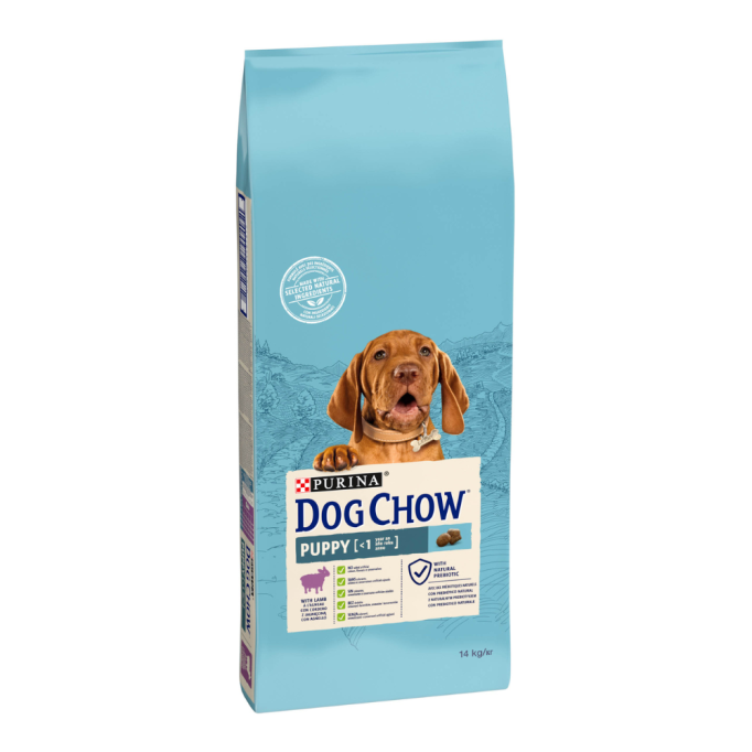 Dog Chow Puppy Lamb Сухий корм для цуценят з ягням 14кг