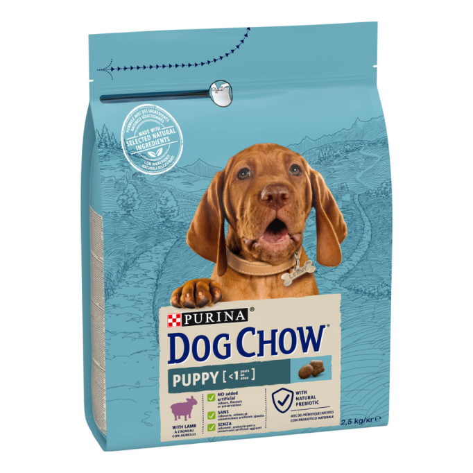 Dog Chow Puppy Lamb Сухий корм для цуценят з ягням 2,5кг