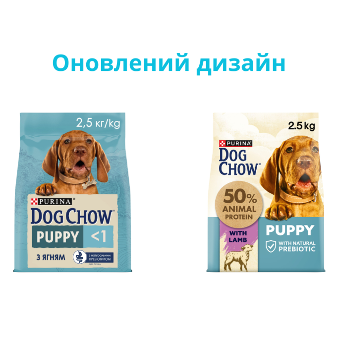 Dog Chow Puppy Lamb Сухий корм для цуценят з ягням 2,5кг