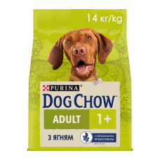 Dog Chow Adult Lamb Сухий корм з ягням для дорослих собак 14кг