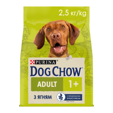 Dog Chow Adult Lamb Сухий корм з ягням для дорослих собак 2,5кг