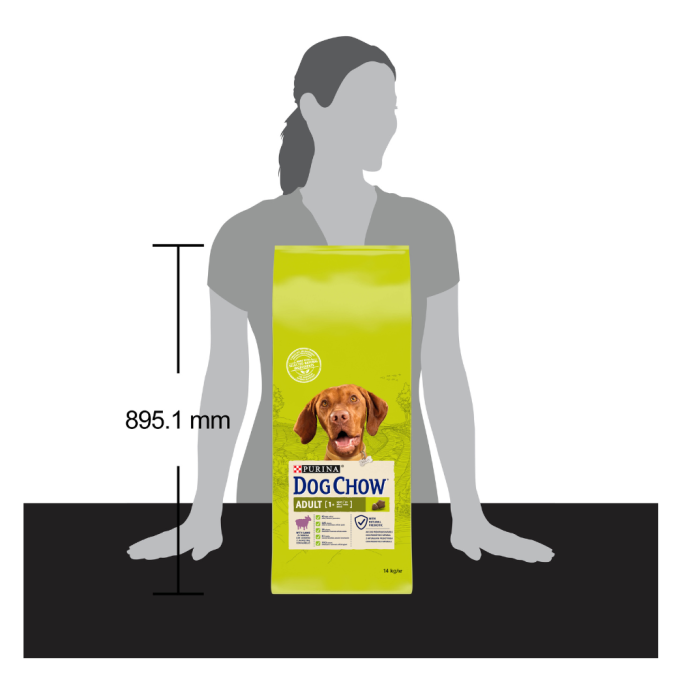 Dog Chow Adult Lamb Сухий корм з ягням для дорослих собак 14кг