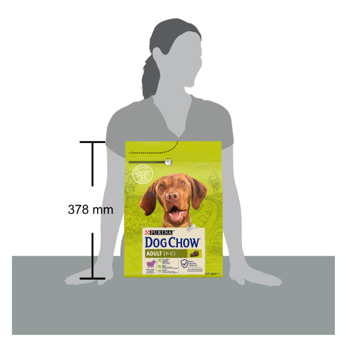 Dog Chow Adult Lamb Сухий корм з ягням для дорослих собак 2,5кг