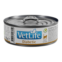 Farmina Vet Life Diabetic Cat Дієтичний вологий корм для котів для контролю рівня глюкози в крові при цукровому діабеті 85г