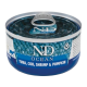 Farmina N&D Grain Free Ocean Tuna Cod Shrimp & Pumpkin Adult Cat Беззерновий вологий корм для дорослих котів з тунцем тріскою креветкою та гарбузом 70г
