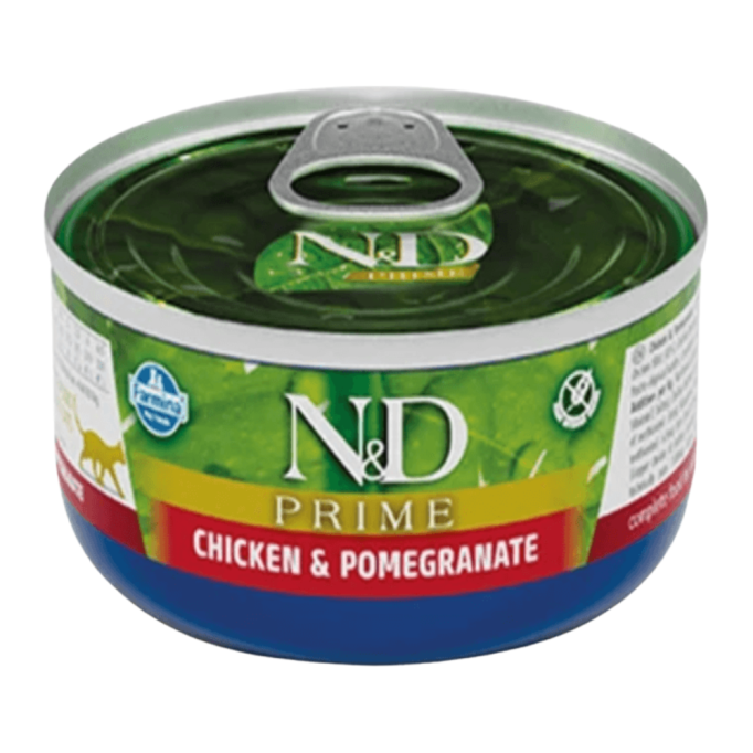 Farmina N&D Grain Free Prime Chicken Adult Cat Беззерновий вологий корм для дорослих котів з куркою та гранатом 70г