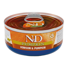 Farmina N&D Grain Free Pumpkin Venison Adult Cat Беззерновий вологий корм для дорослих котів з олениною та гарбузом 70г