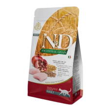 Farmina N&D Low Grain Chicken & Pomegranate Adult Cat Низькозерновий сухий корм з куркою та гранатом для дорослих котів 5кг