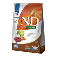 Farmina N&D Grain Free Pumpkin Venison & Apple Adult Cat Беззерновий сухий корм з олениною гарбузом та яблуком для дорослих котів 5кг