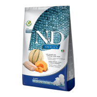 Farmina N&D Grain Free Ocean Cod Pumpkin & Cantaloupe Melon Puppy Medium & Maxi Беззерновий сухий корм з тріскою та динею для цуценят середніх та великих порід 12кг