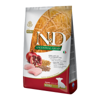 Farmina N&D Low Grain Chicken & Pomegranate Puppy Mini Низькозерновий сухий корм з куркою та гранатом для цуценят дрібних порід 7кг