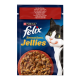 Felix Sensations Jellies Вологий корм з яловичиною та томатами для дорослих котів (в желе) 85г 26шт 