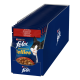 Felix Sensations Jellies Вологий корм з яловичиною та томатами для дорослих котів (в желе) 85г 26шт 