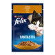 Felix Fantastic Вологий корм з куркою для дорослих котів (в желе) 85г 26шт 