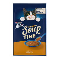 Felix Soup Chicken Вологий корм суп з куркою для дорослих котів 48г 30шт 