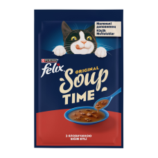 Felix Soup Beef Вологий корм суп з яловичиною для дорослих котів 48г 30шт 
