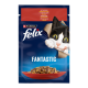 Felix Fantastic Вологий корм з яловичиною для дорослих котів (в желе) 85г 26шт