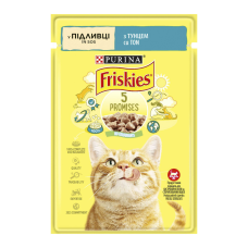 Friskies Вологий корм з тунцем для дорослих котів (в соусі) 85г 26шт