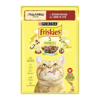 Friskies Вологий корм з яловичиною для дорослих котів (в соусі) 85г 26шт