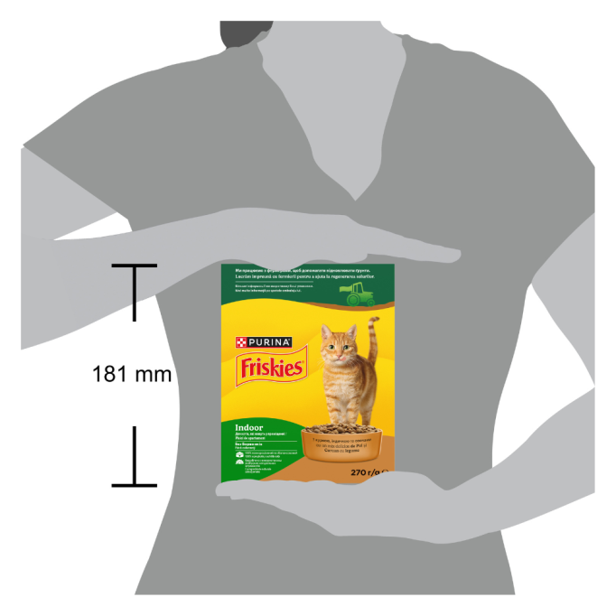 Friskies Indoor Сухий корм з куркою та садовою травою для котів, що живуть у приміщенні 270г