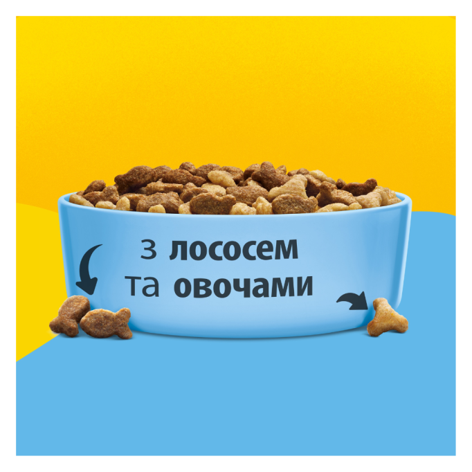 Friskies Сухий корм для дорослих котів з лососем та овочами 10кг