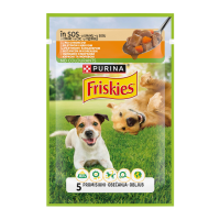 Friskies Adult Вологий корм з куркою та морквою для дорослих собак (в соусі) 85г 26шт
