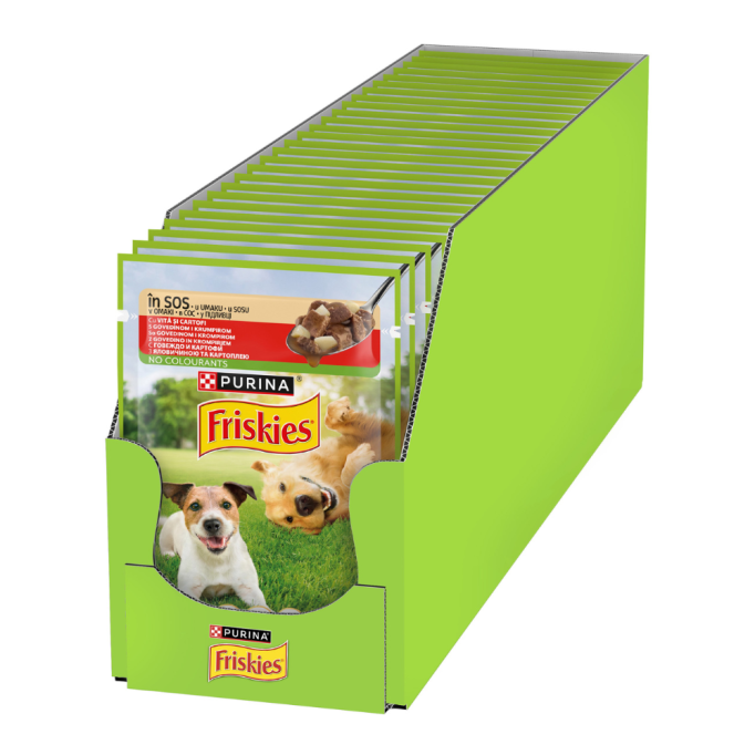 Friskies Adult Вологий корм з яловичиною для дорослих собак (в соусі) 85г 26шт