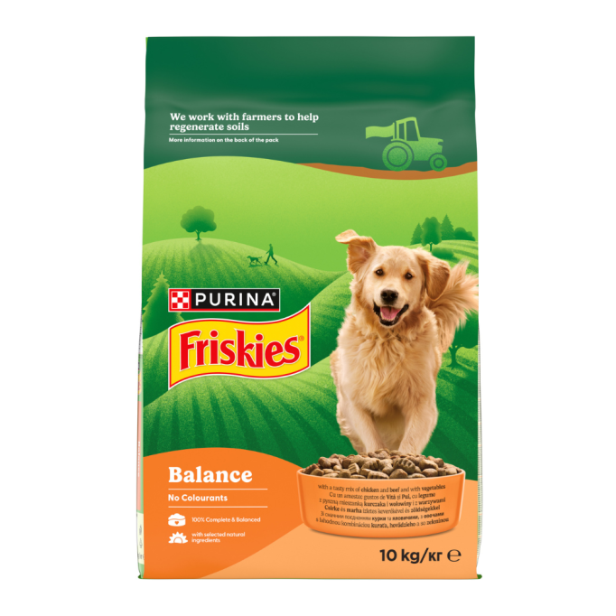 Friskies Balance Сухий корм з куркою та овочами для дорослих собак 10кг