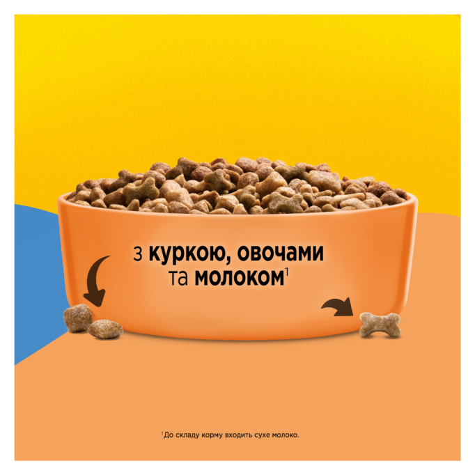 Friskies Junior Сухий корм з куркою овочами та молоком для цуценят 2,4кг