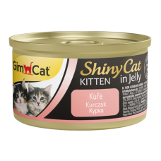 GimCat Shiny Kitten Вологий корм з куркою для кошенят (в желе) 70г 24шт